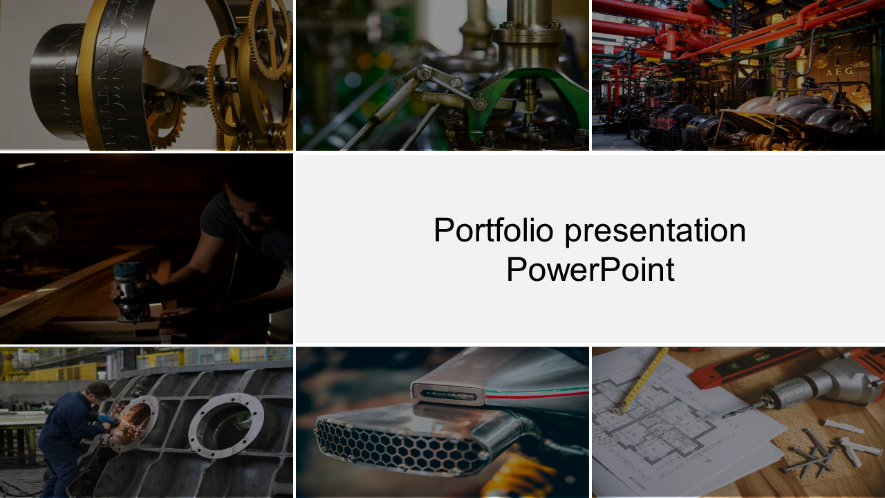 Download Portfolio Presentation PowerPoint Template Slides